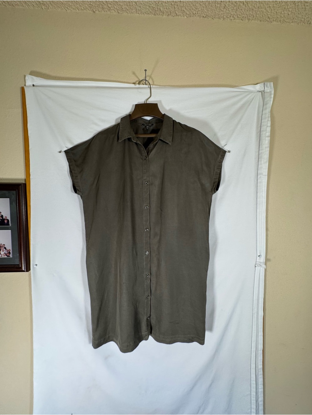 Eileen Fisher Olive Green Shirt dress
